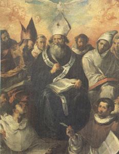 HERRERA, Francisco de, the Elder St Basil Dictating His Doctrine (mk05) oil painting picture